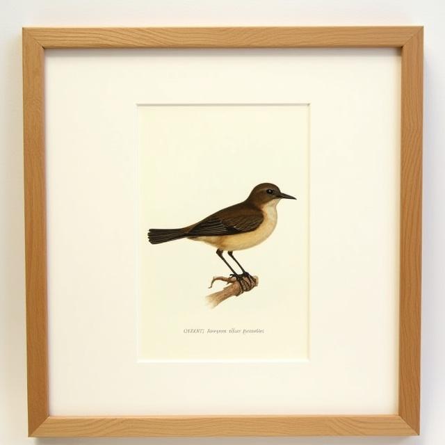 Vintage songbird canvas print