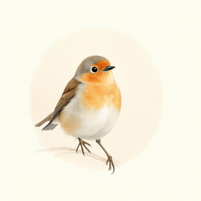 Watercolor bird wall art handcrafted